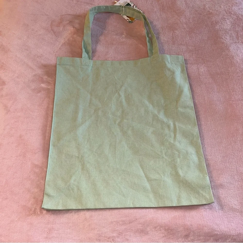 Lion King light green cotton tote bag with young Simba and Zasu flawed